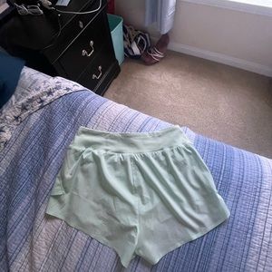 Large teal athletic shorts
